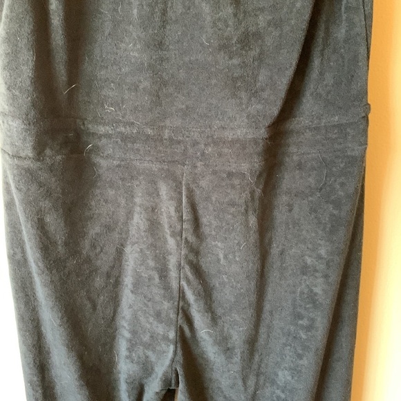 Wayf Hayden Womens Terry Sleeveless Knit Jumpsuit Black Padded Shoulder XL NWOT - Picture 6 of 15